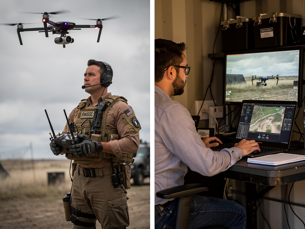 Drone as a Combat/Environment Monitor